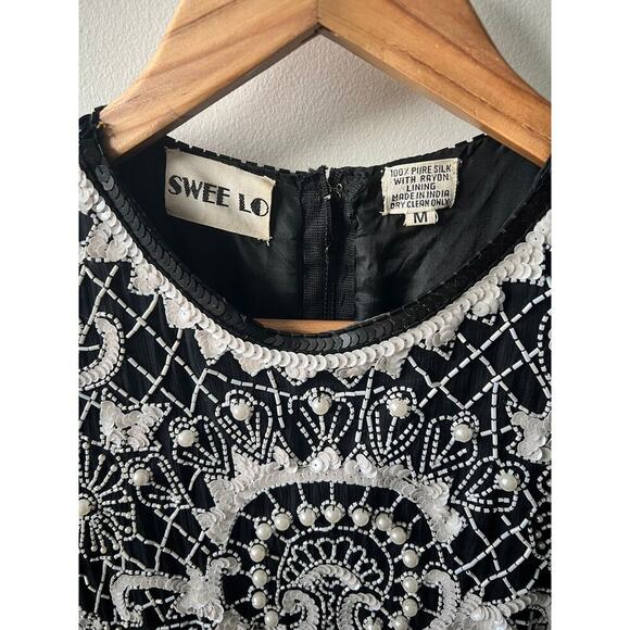 Vintage Swee Lo women's art deco evening dress size medium - Picture 8 of 8